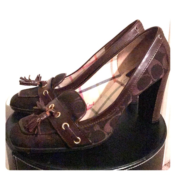 Coach high heel loafers - Picture 1 of 2
